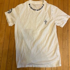 white chrome hearts tee